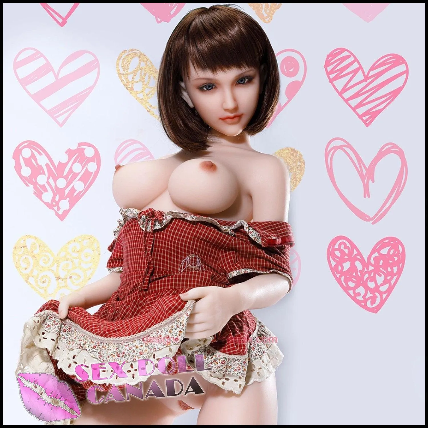 145 (4'9") D-Cup Eva Brunette (Head #145-2) Full Silicone - Sanhui Dolls