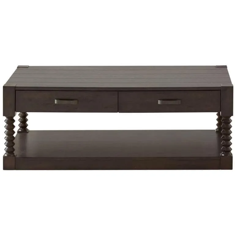 2-Drawer Coffee Table in Coffee Bean