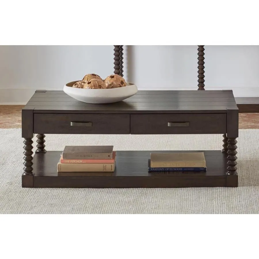 2-Drawer Coffee Table in Coffee Bean