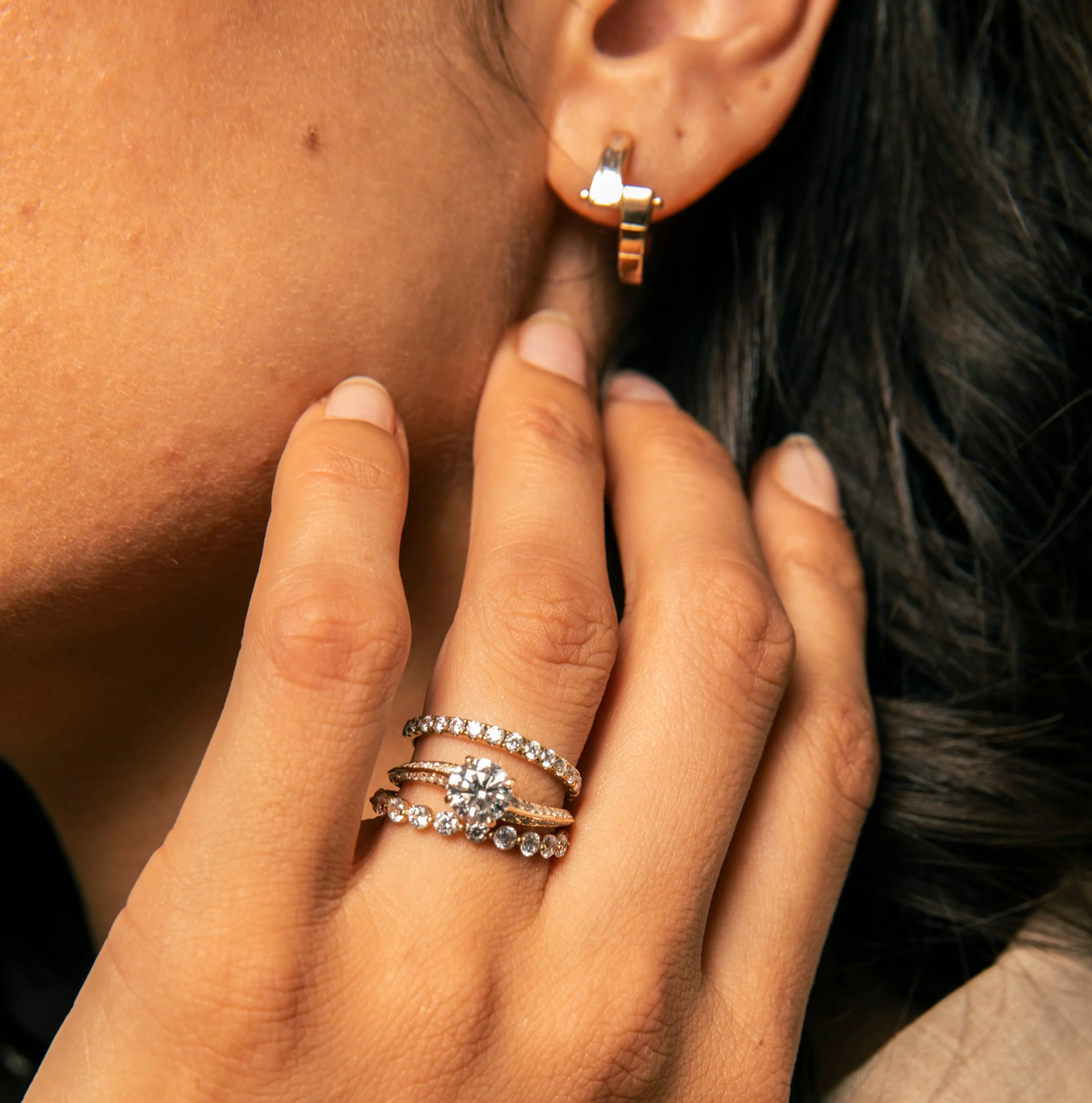 3/4 Pave Diamond Band