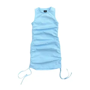 AS Blue Gathered Jersey dress