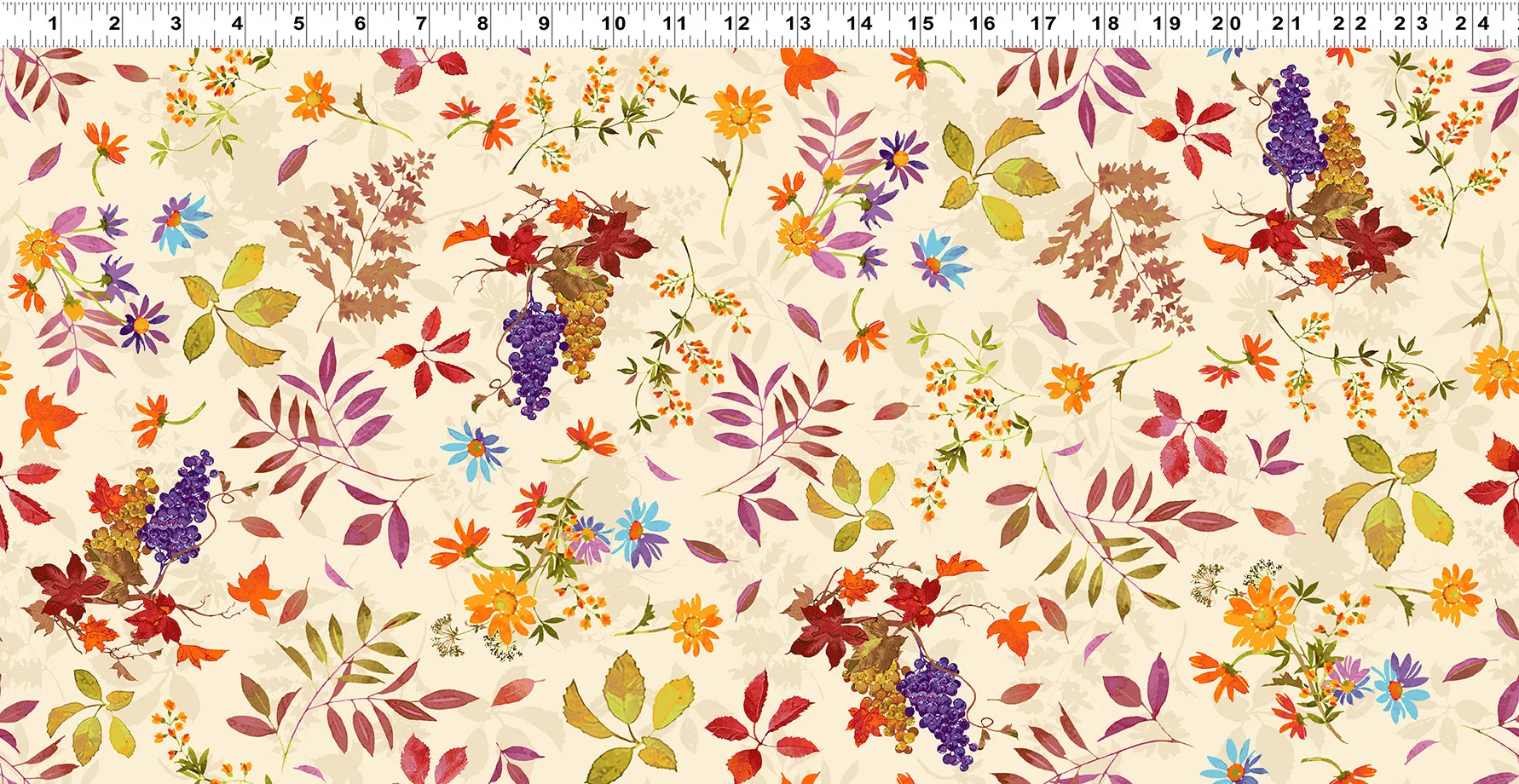 Autumn Air Fall Bounty Butter Y3000-59 @ $9.00 / yard