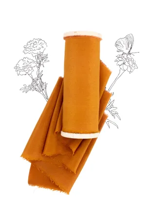 Autumn Maple Silk Ribbon in Crepe de Chine