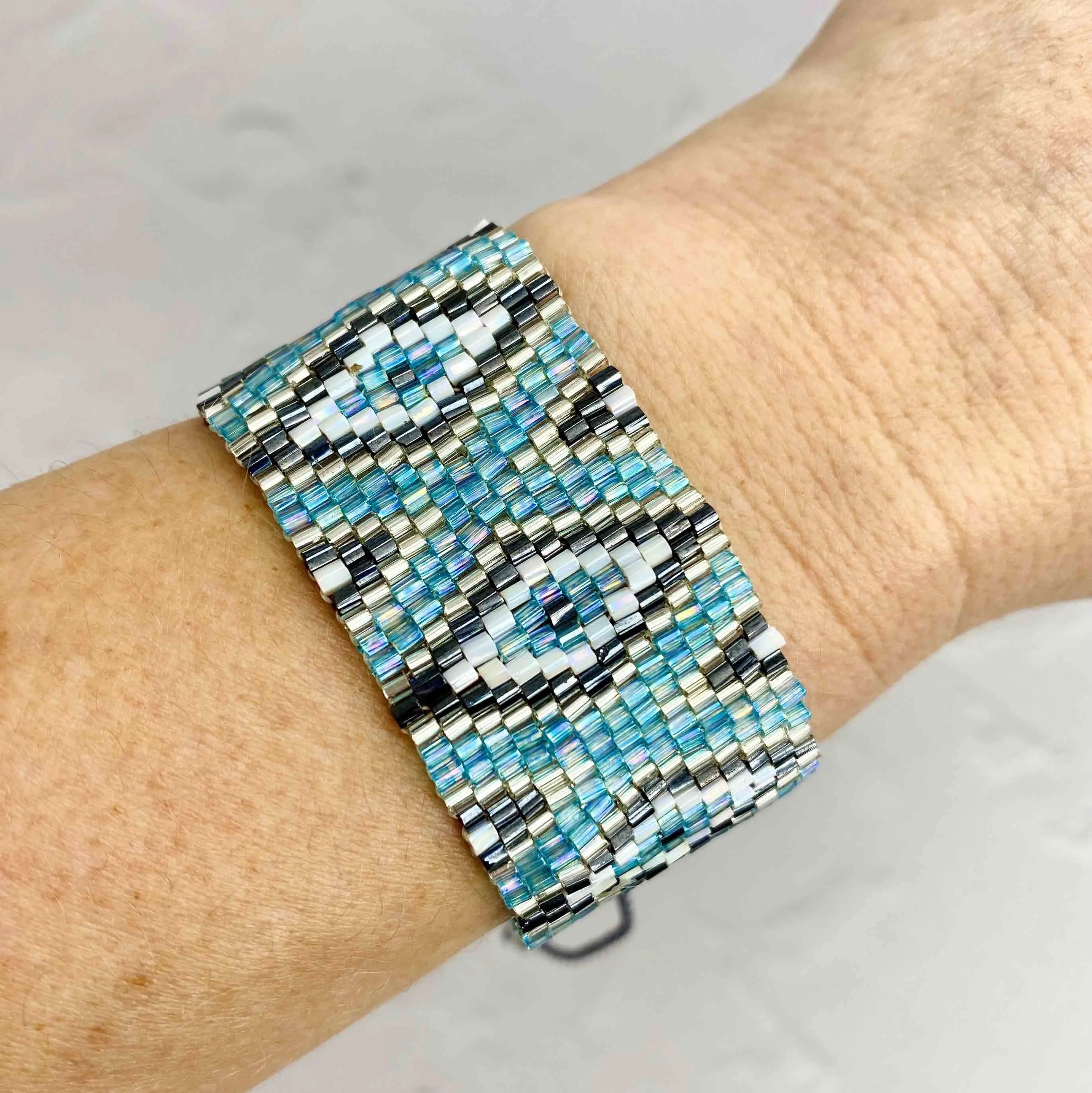 AZTEC Blue Azure - Summer Bead Bracelet