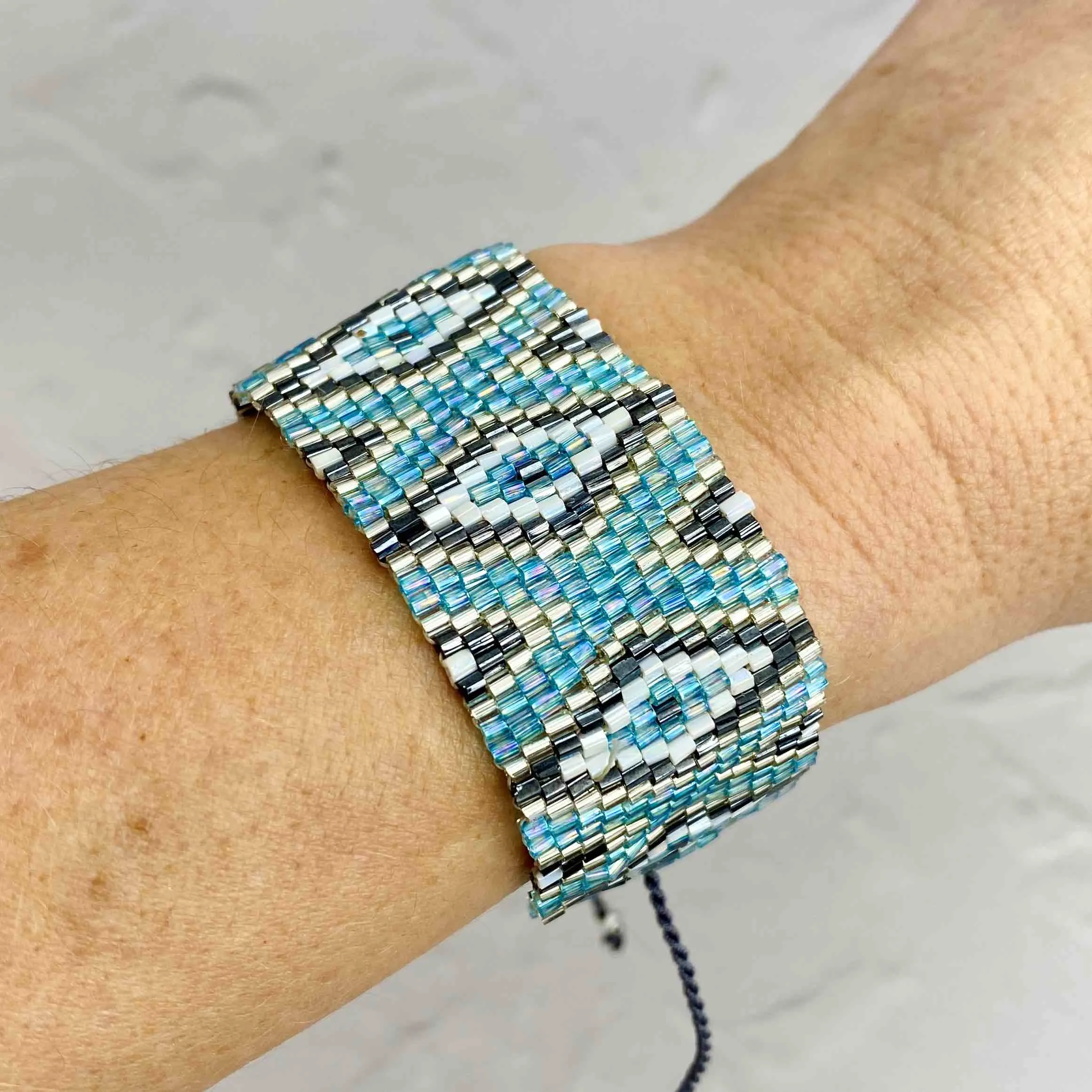 AZTEC Blue Azure - Summer Bead Bracelet