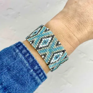 AZTEC Blue Azure - Summer Bead Bracelet