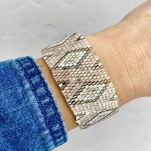AZTEC Pink Blush - Summer Bead Bracelet