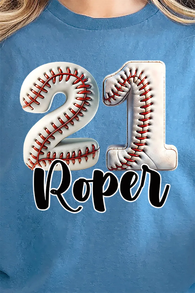 Baseball Seams Customize Short Sleeve Relaxed Fit T-Shirt