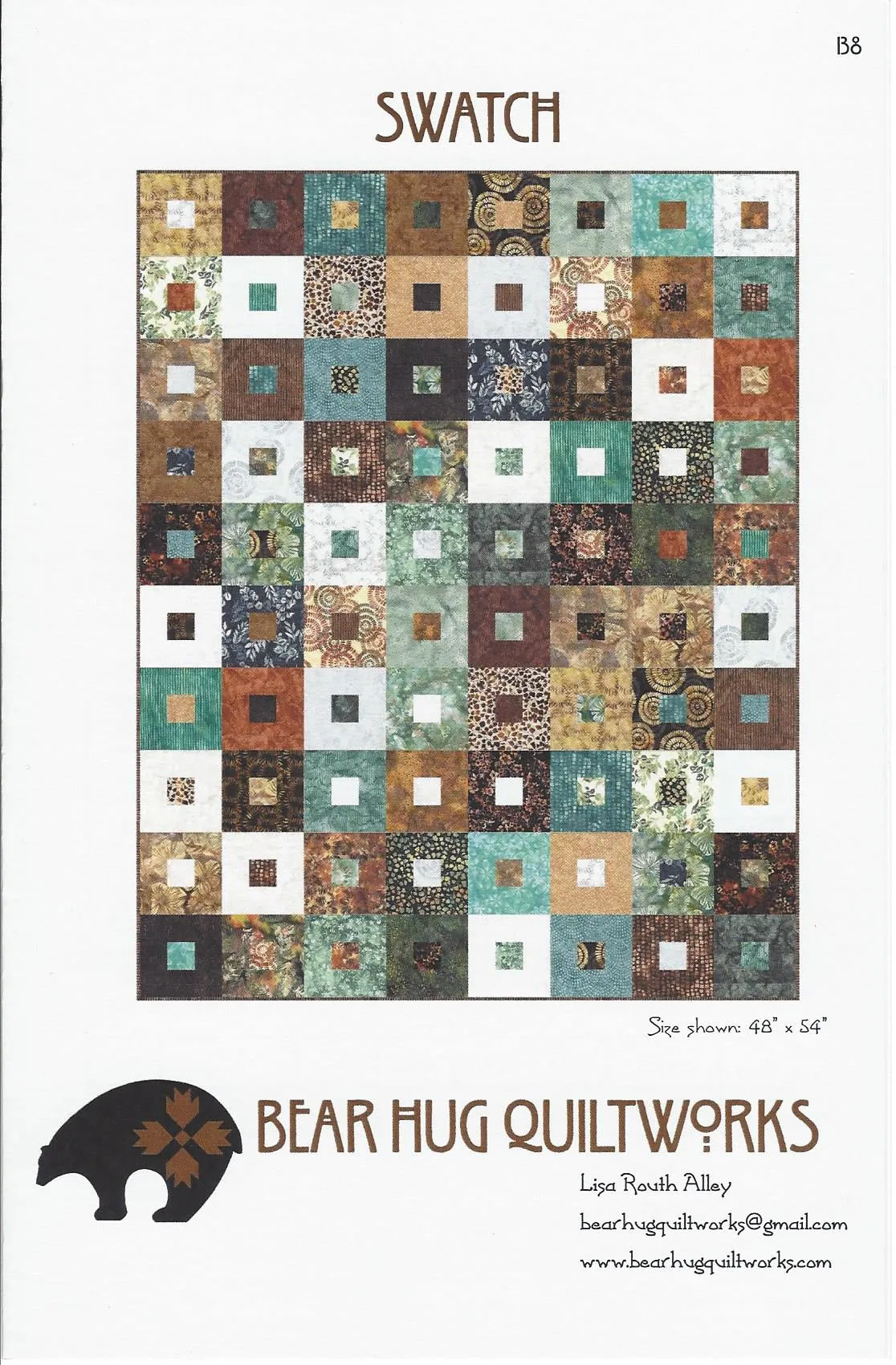 Bear Hug Quiltworks Swatch Traditional Crib Size Quilt Kit