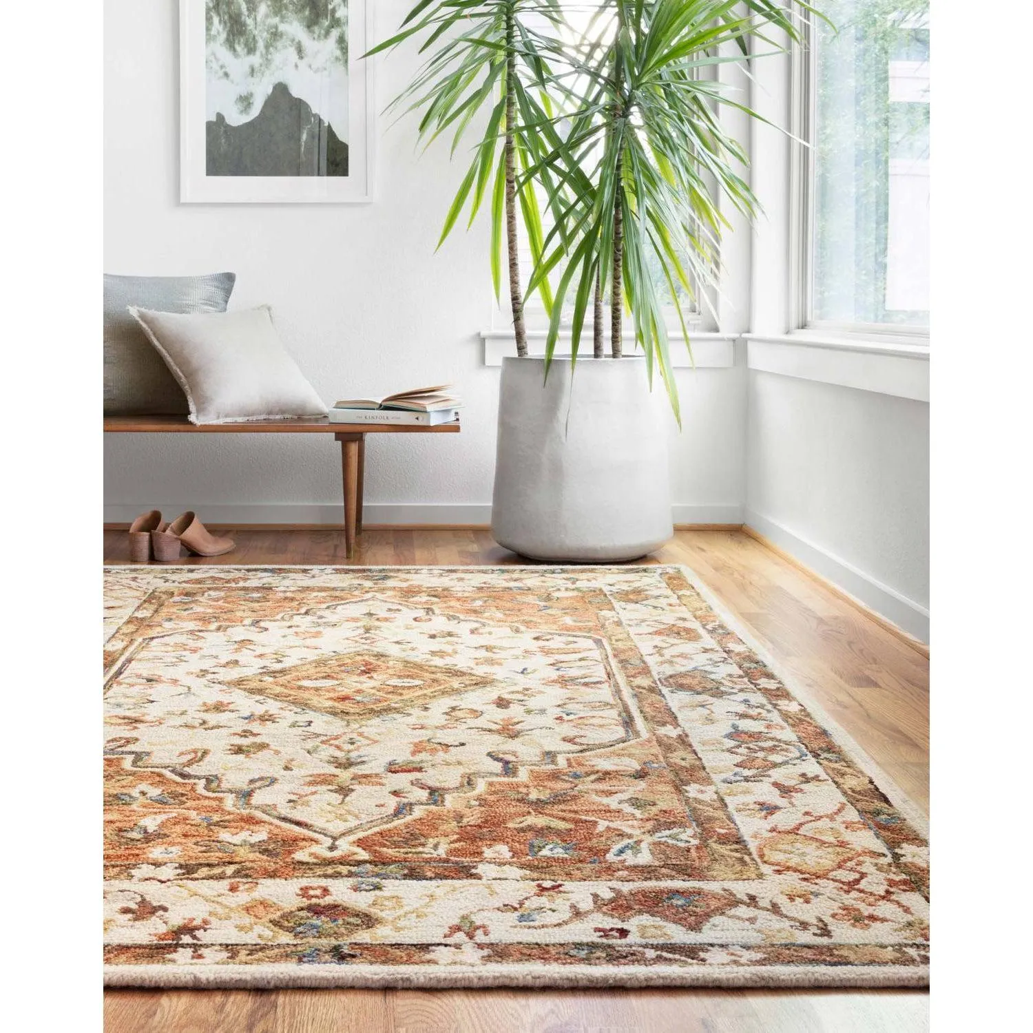 Beatty Rugs by Loloi - BEA-01 - Ivory / Rust