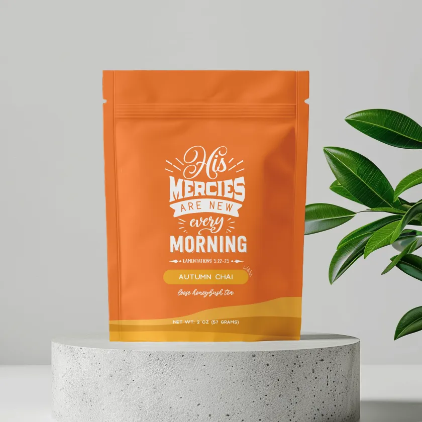 Bible Verse Tea "His Mercy's Are New Every Morning"
