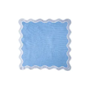 Blue Scallop 100% Linen Placemat Set of 4