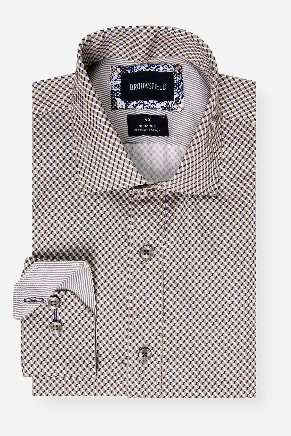 Brooksfield | Retro Slim Fit Business Shirt