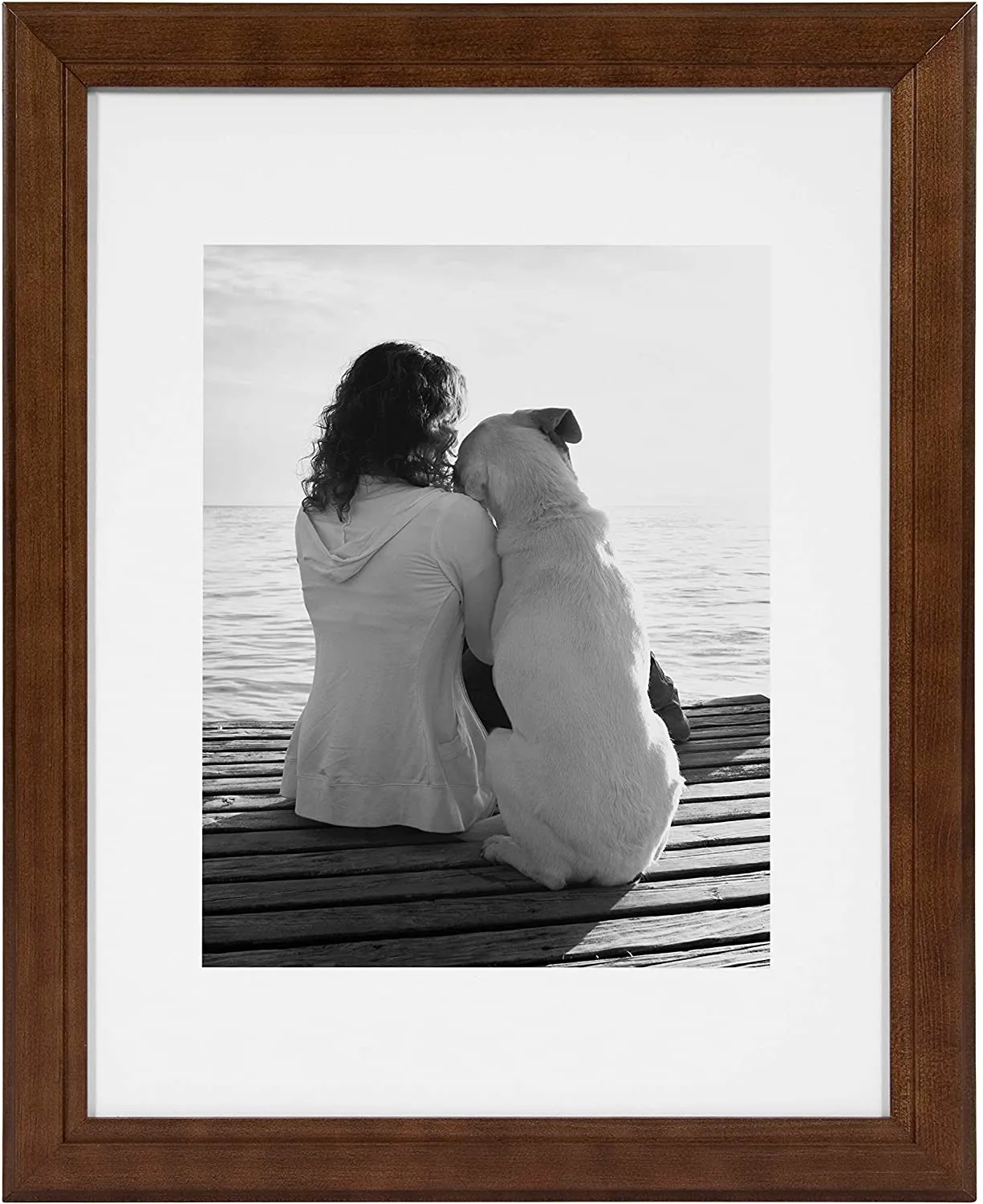 Brown Solid Wood 11X14 Frame