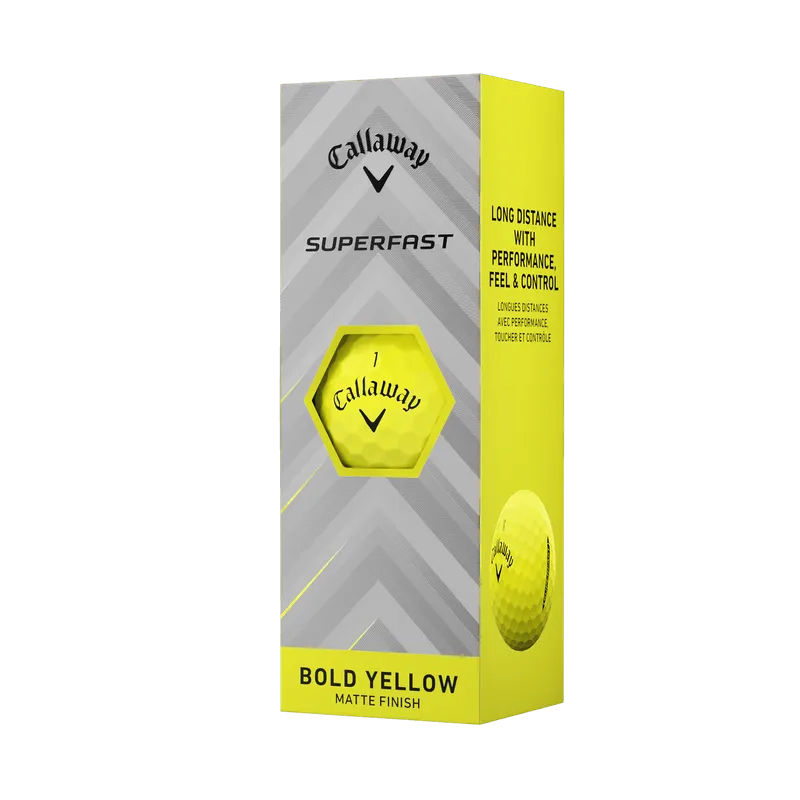 Callaway Superfast Yellow 15 - Pack Logo Golf Balls