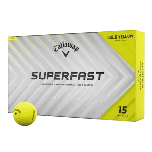 Callaway Superfast Yellow 15 - Pack Logo Golf Balls