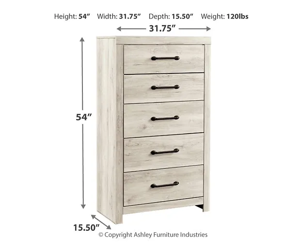 Cambeck Five Drawer Chest