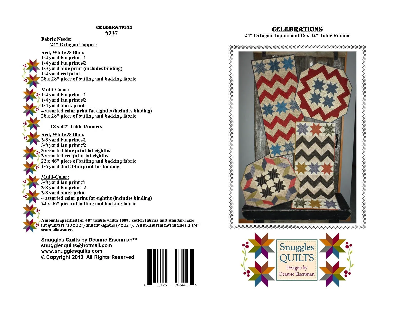 Celebrations Quilt Pattern