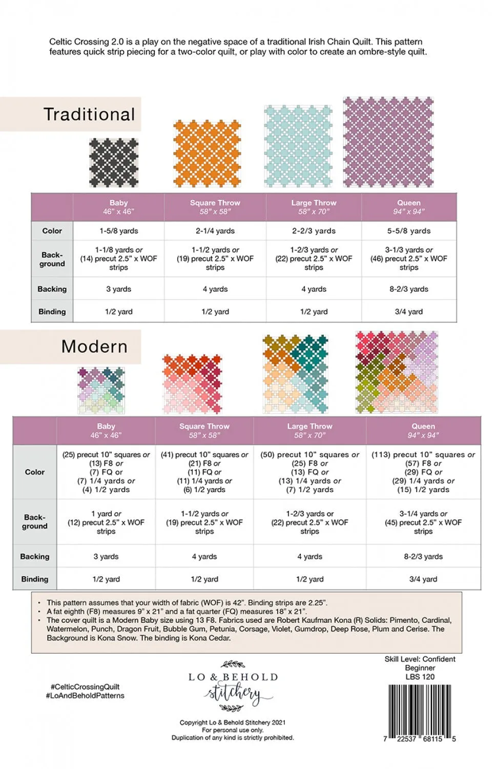 Celtic Crossing quilt pattern by Brittany Lloyd