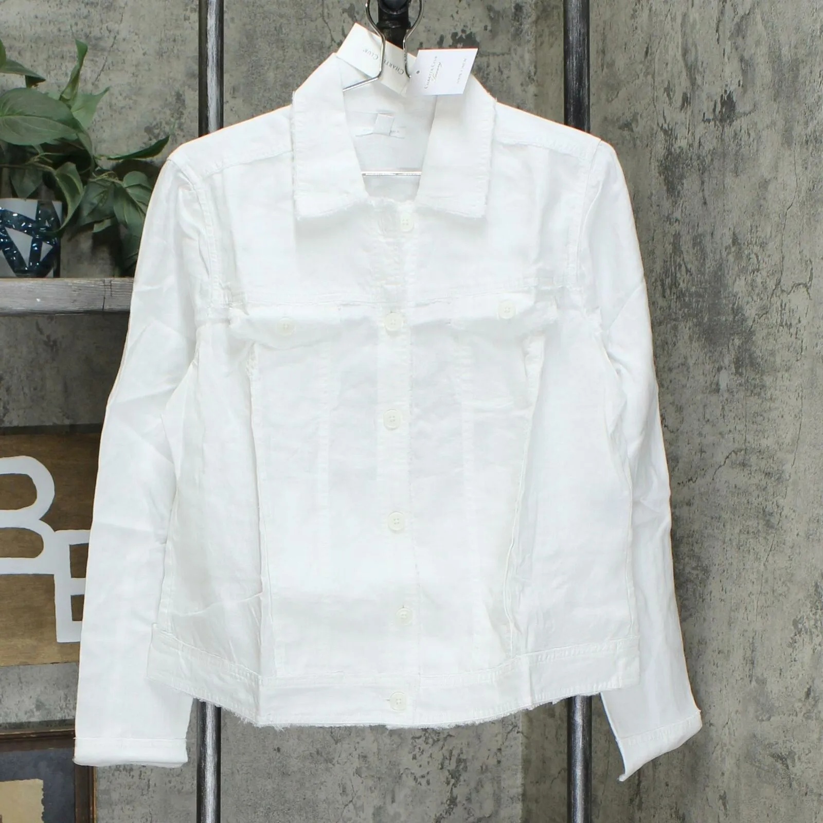 Charter Club Women's Linen Button Up Casual Jacket
