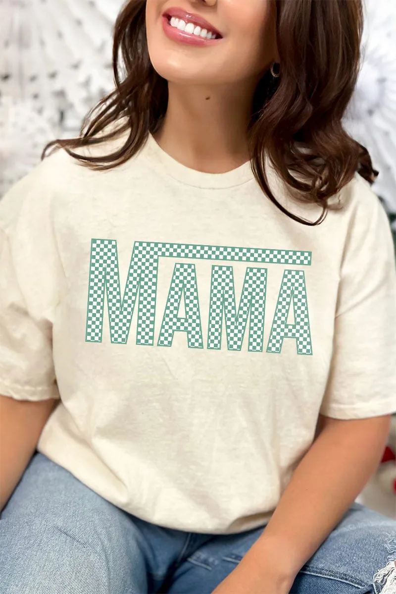 Check It Out Mama Green Short Sleeve Relaxed Fit T-Shirt