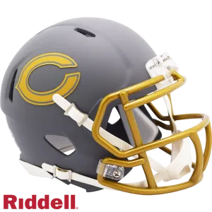 Chicago Bears Helmet Riddell Replica Mini Speed Style Slate Alternate