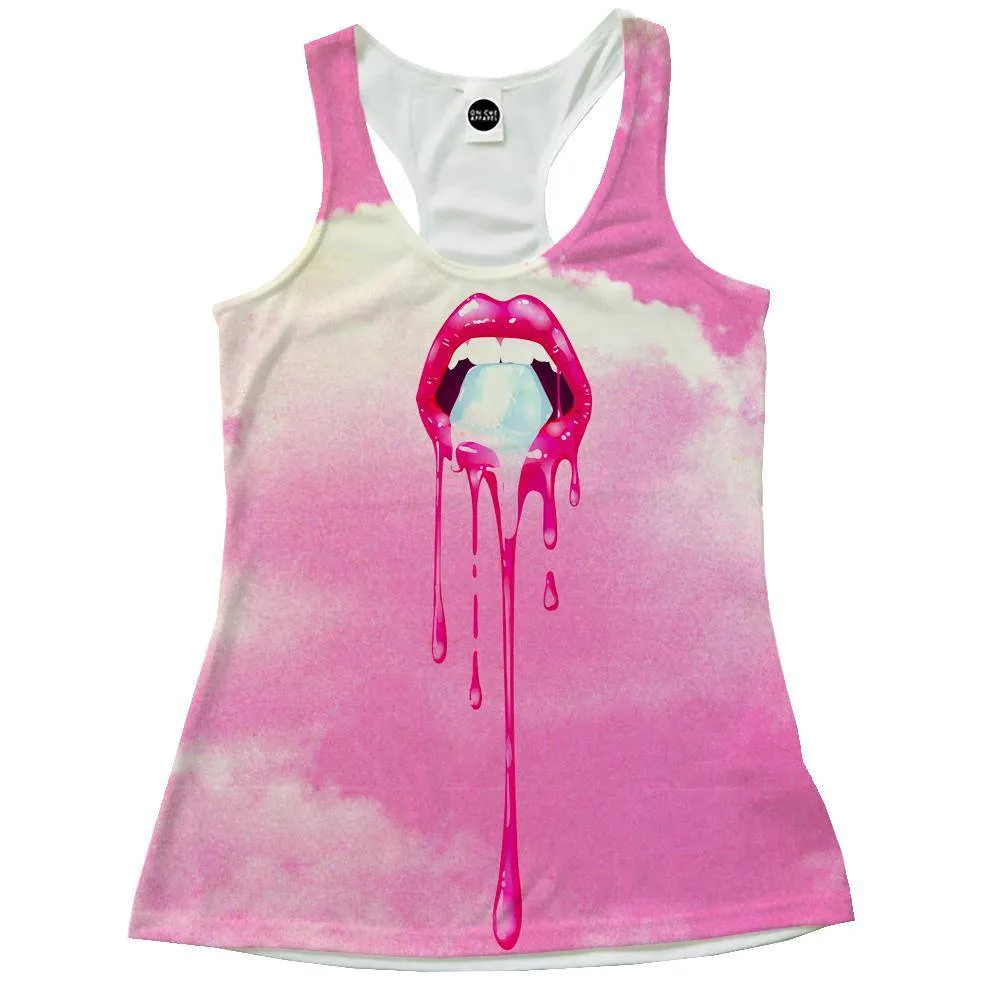 College Lips Racerback