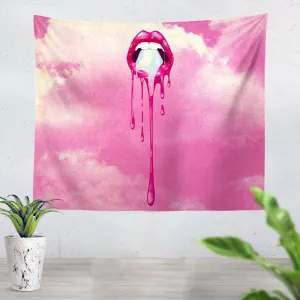 College Lips Tapestry