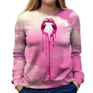 College Lips Womens Sweatshirt