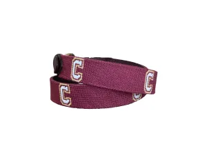 College of Charleston Hand-stitched Needlepoint Belt