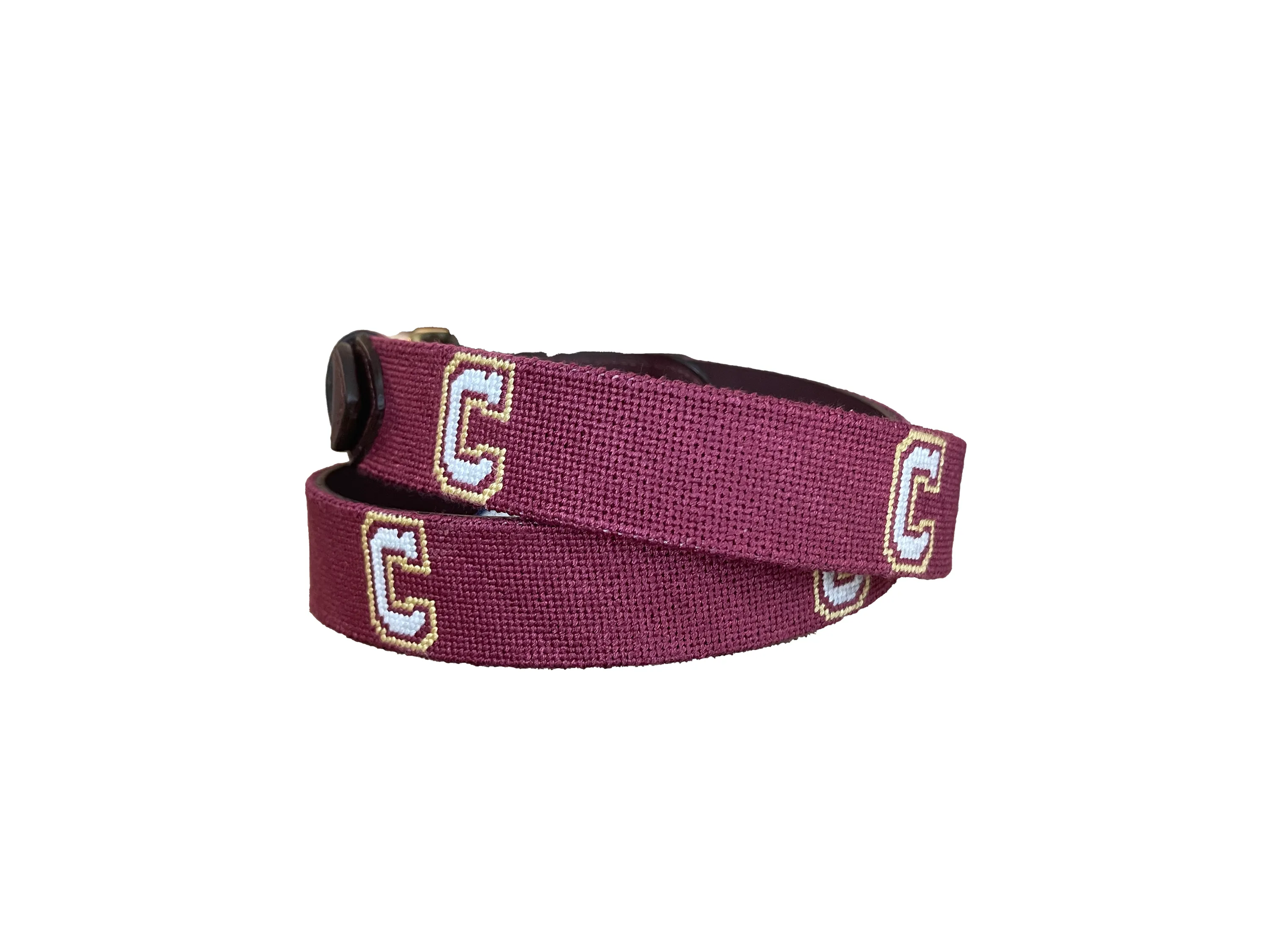 College of Charleston Hand-stitched Needlepoint Belt