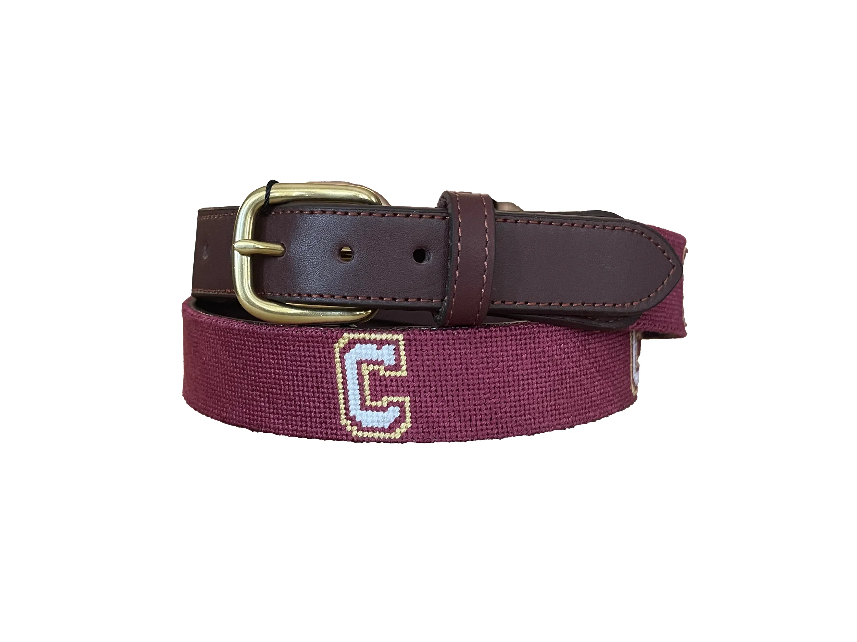 College of Charleston Hand-stitched Needlepoint Belt