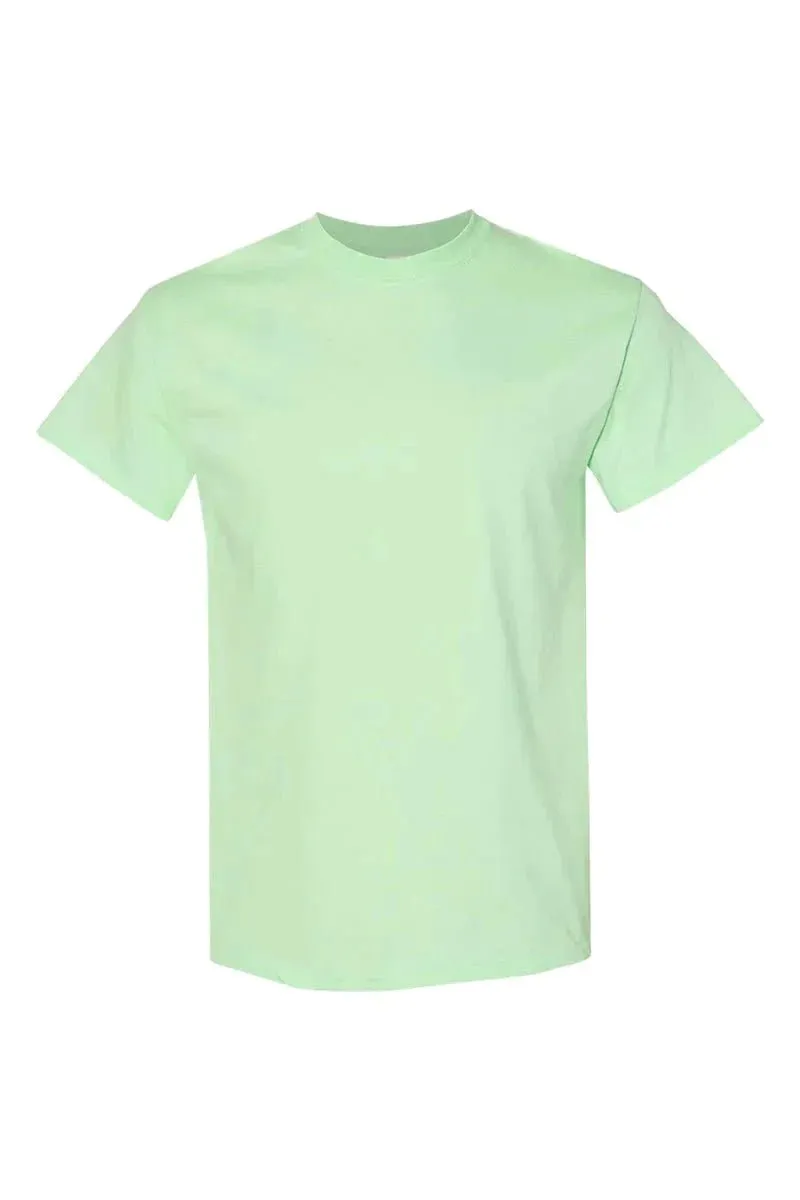 Colorful Merry Bright Faux Tinsel Transfer Short Sleeve Relaxed Fit T-Shirt