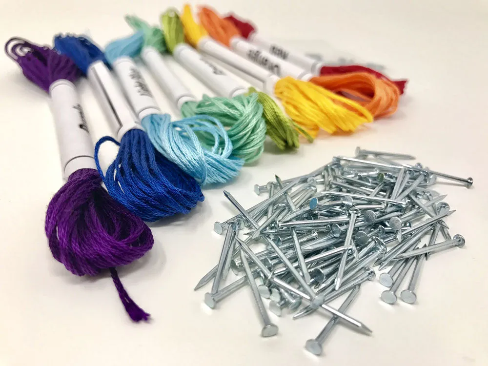 Colorful Raindrops String Art Kit