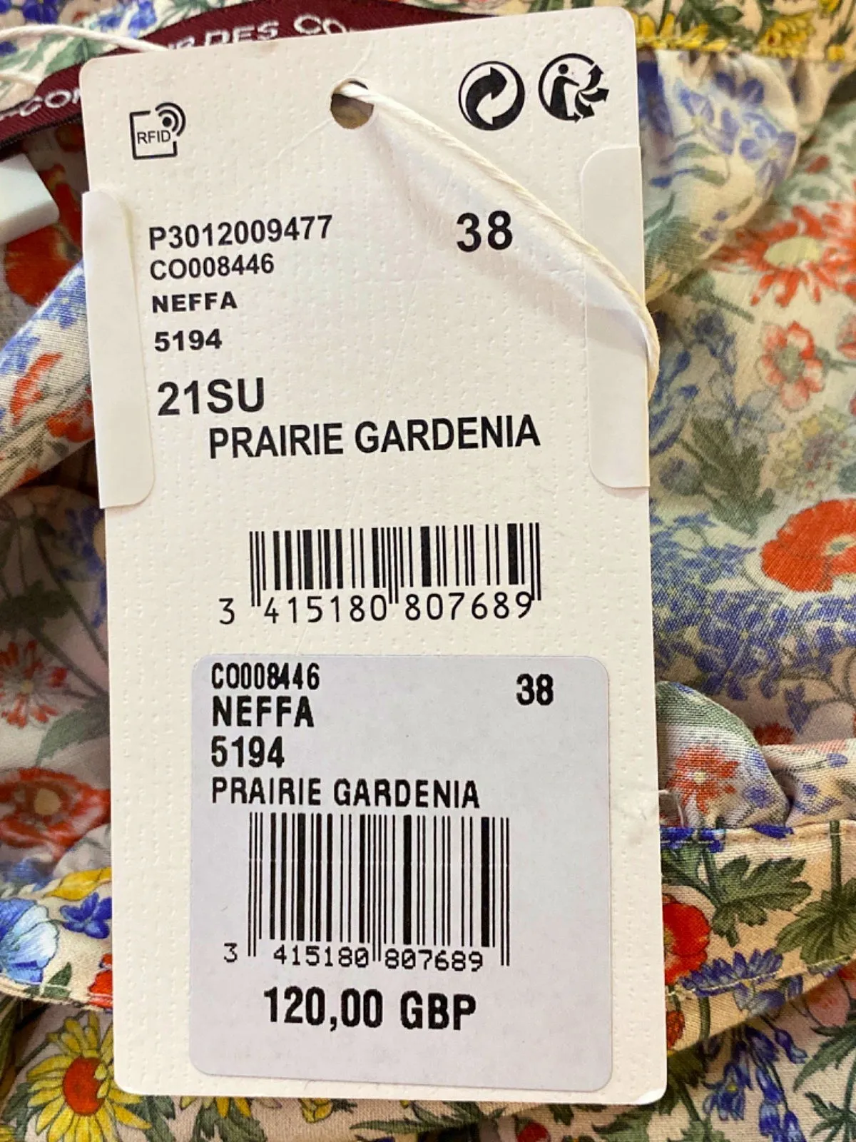 Comptoir Des Cotonniers Floral Prairie Gardenia Dress EU 38 UK 10