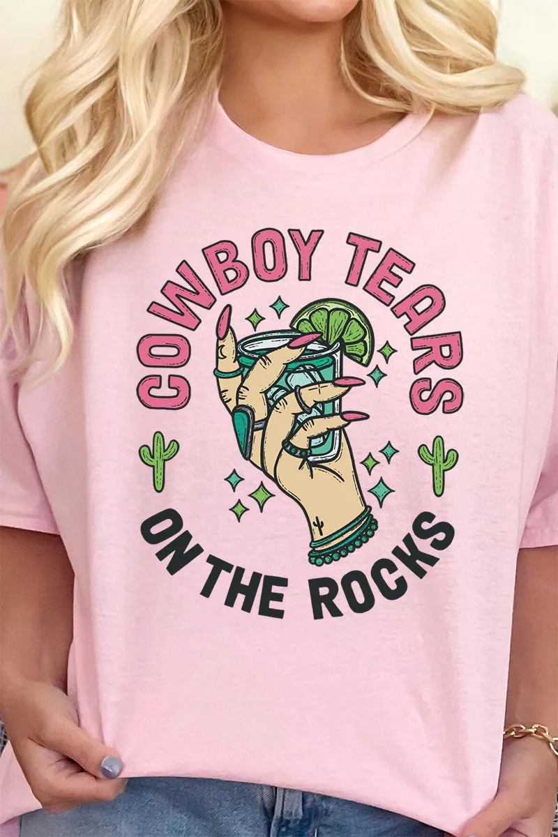 Cowboy Tears On The Rocks Short Sleeve Relaxed Fit T-Shirt