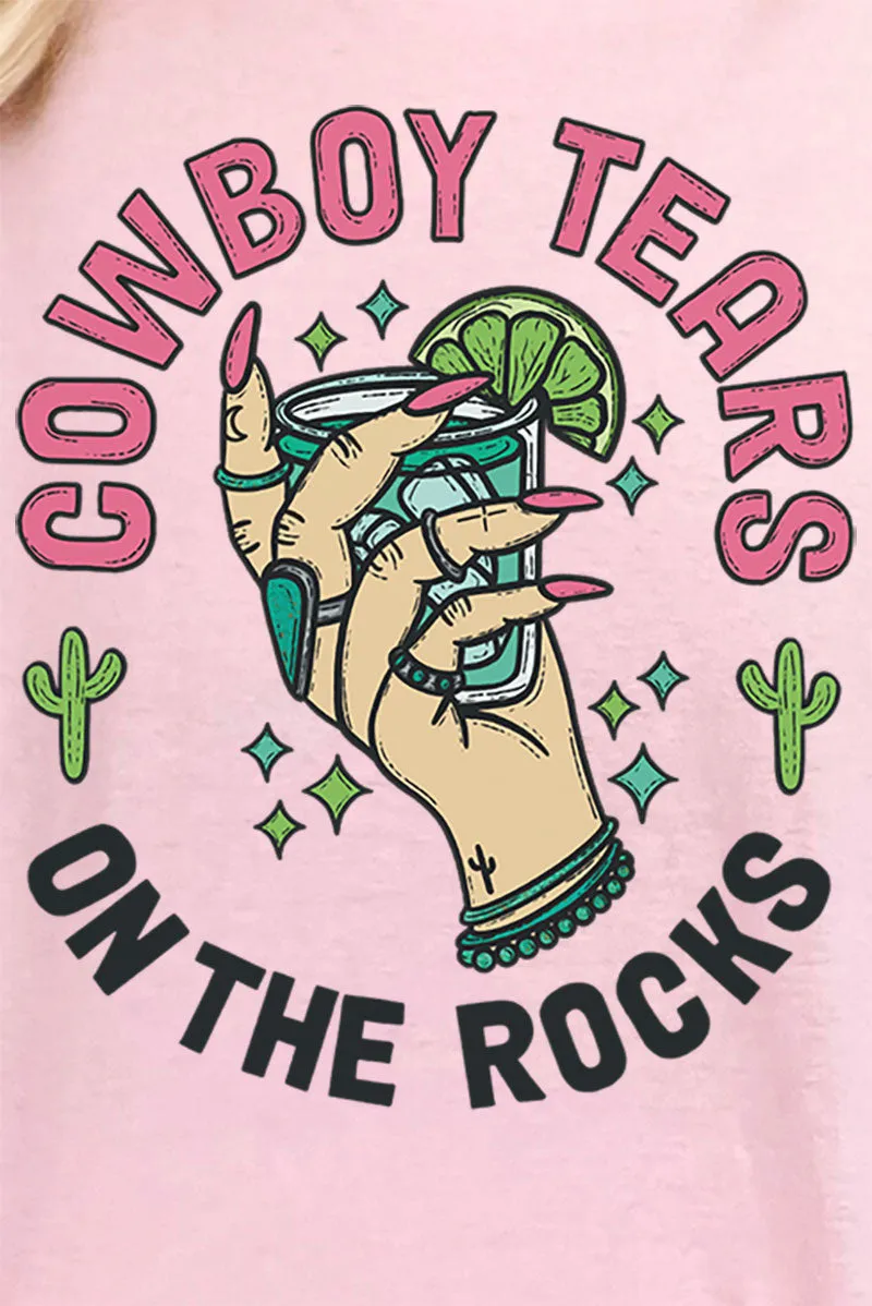 Cowboy Tears On The Rocks Short Sleeve Relaxed Fit T-Shirt