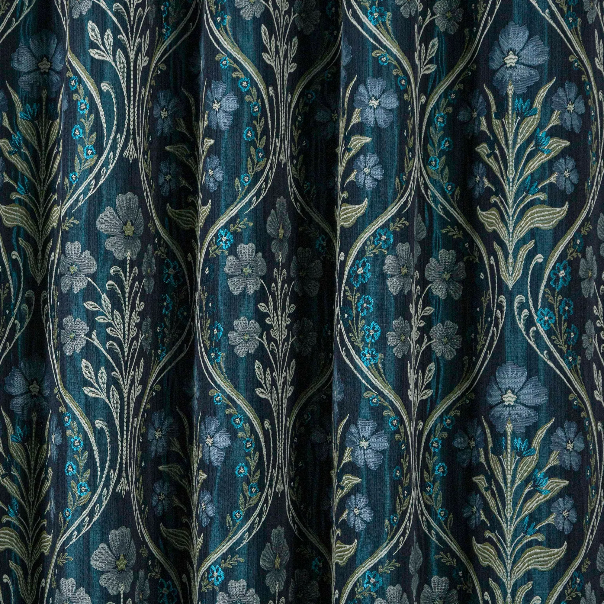 Curtina Estelle Eyelet Curtains - Navy