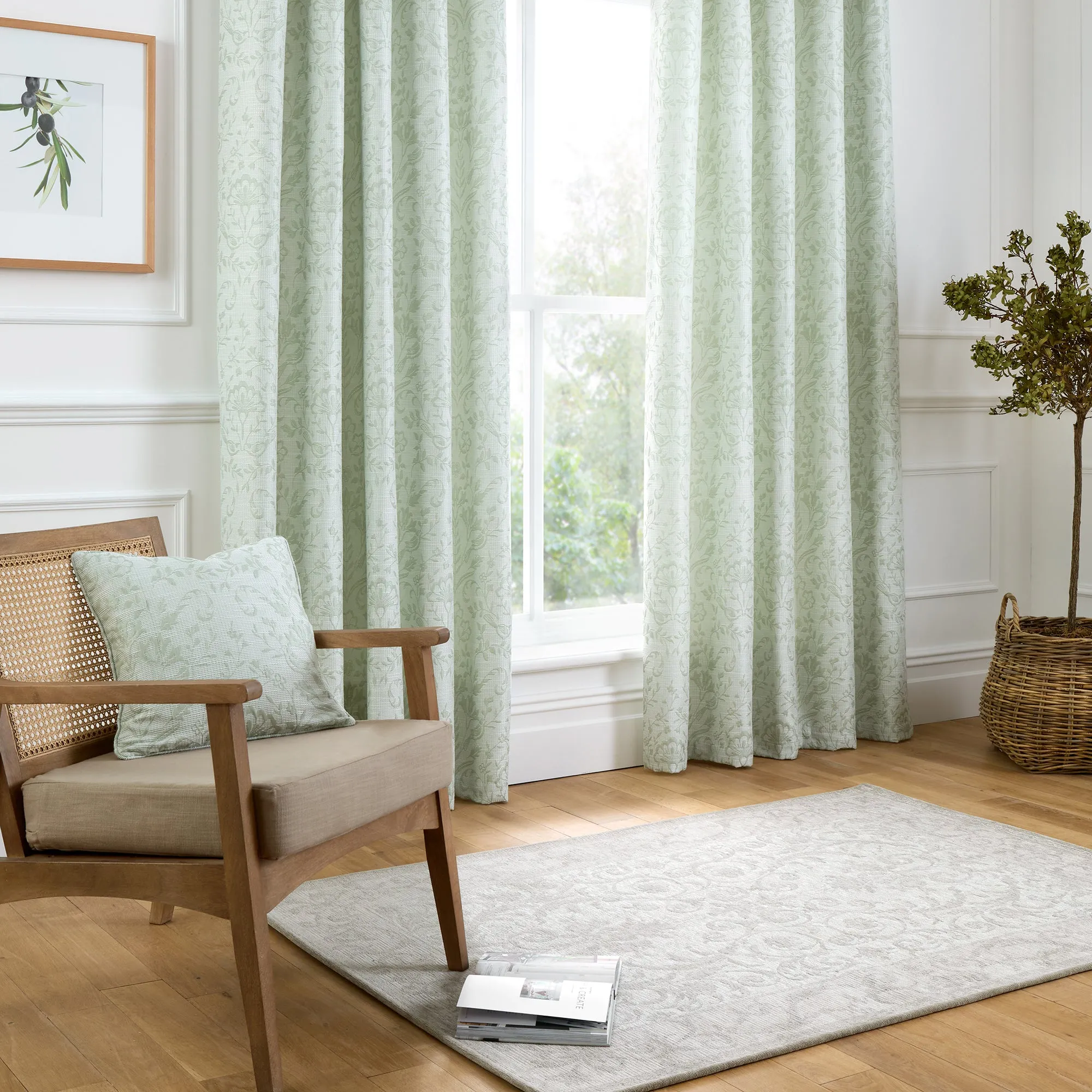 Curtina Marple Cushion - Sage Green