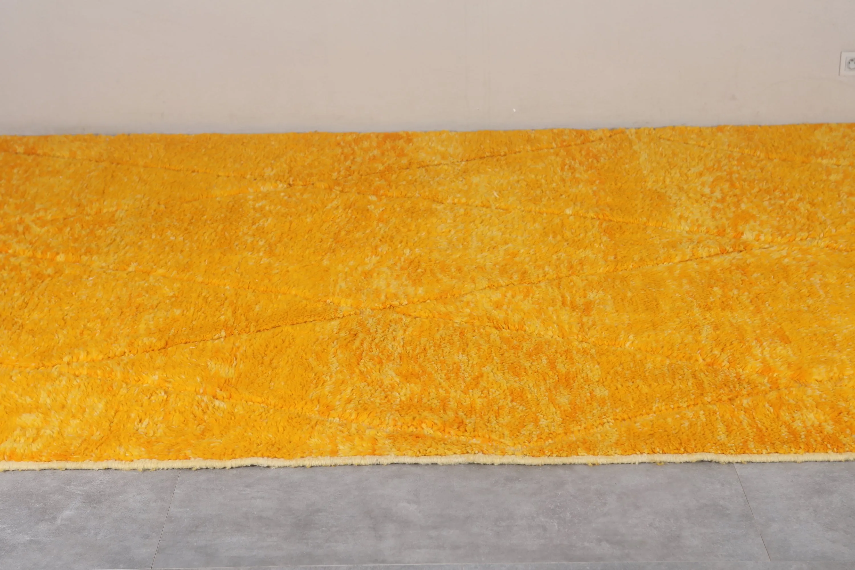 Custom Berber Yellow rug - Authentic handmade Beniourain rug