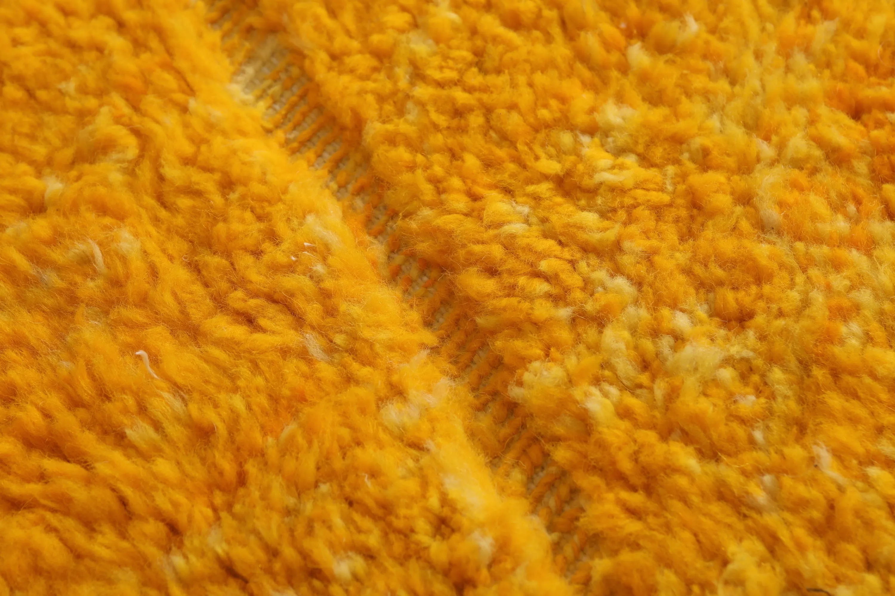 Custom Berber Yellow rug - Authentic handmade Beniourain rug