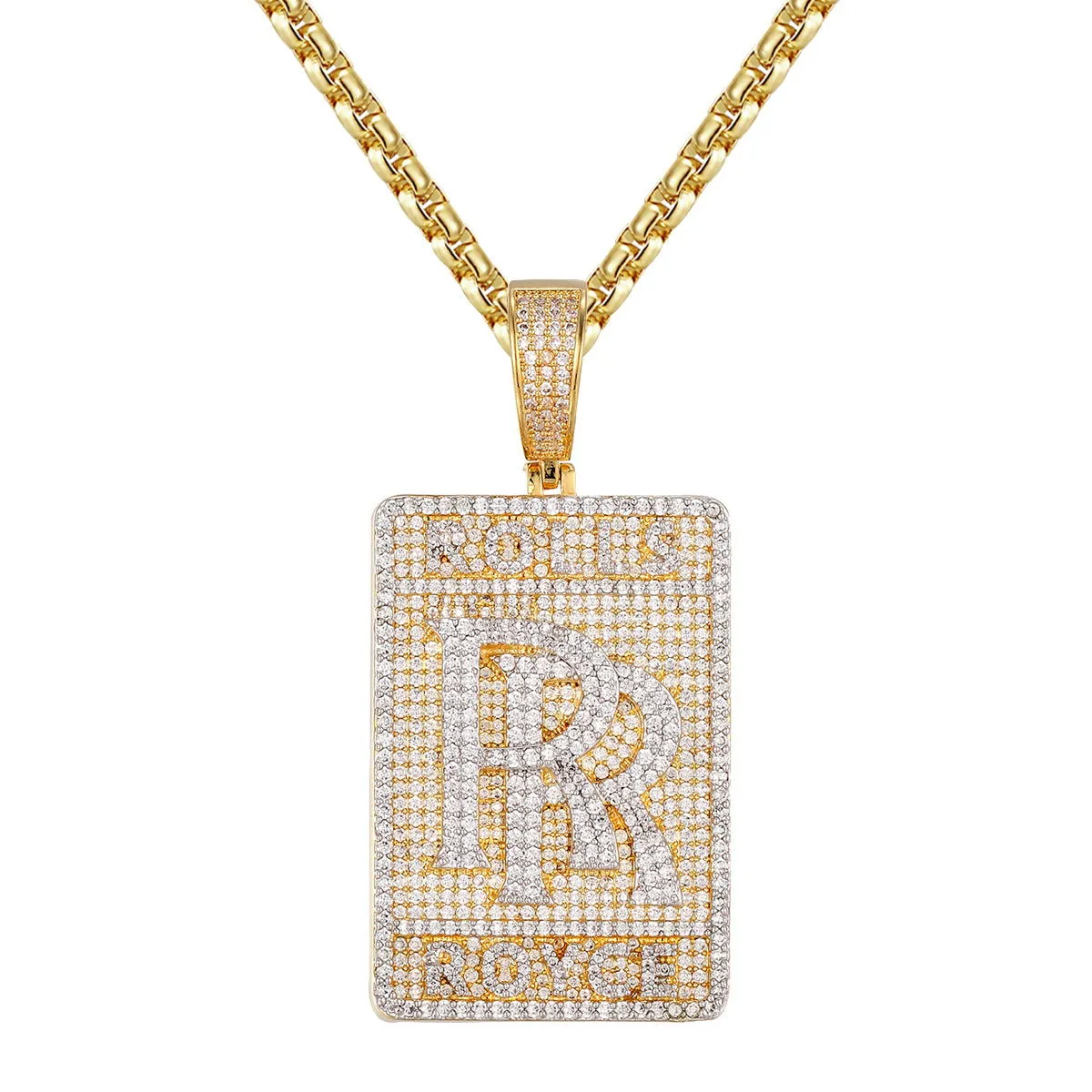 Custom Luxury Car Logo Hip Hop DogTag Chain Set Men Women Custom
