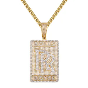 Custom Luxury Car Logo Hip Hop DogTag Chain Set Men Women Custom