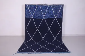 Custom moroccan rug Blue - hand knotted berber rug - Wool rug