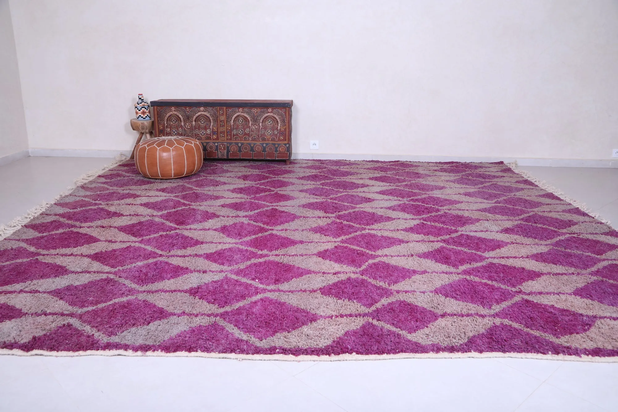 Custom Moroccan rug - Wool handmade carpet