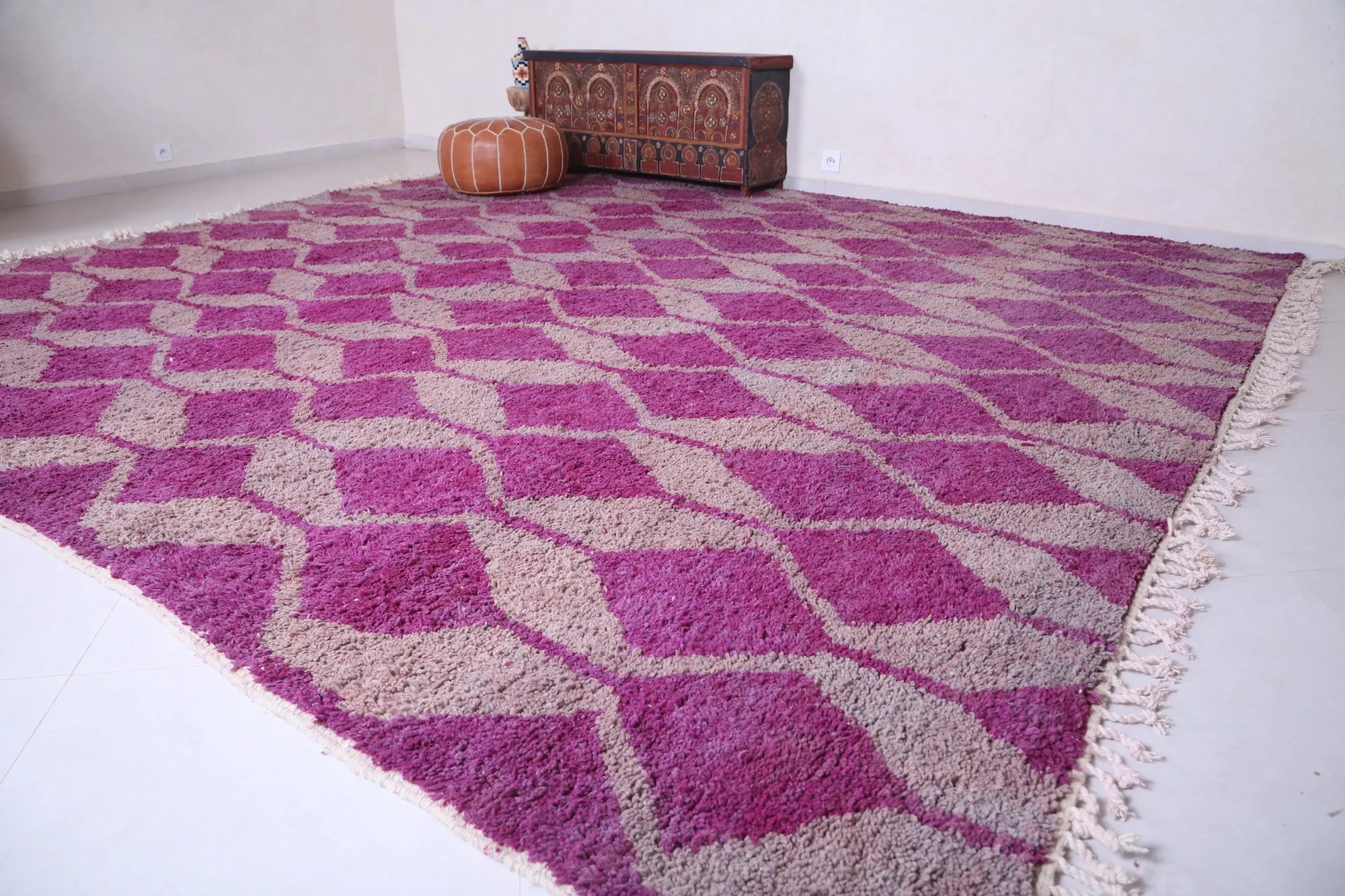 Custom Moroccan rug - Wool handmade carpet