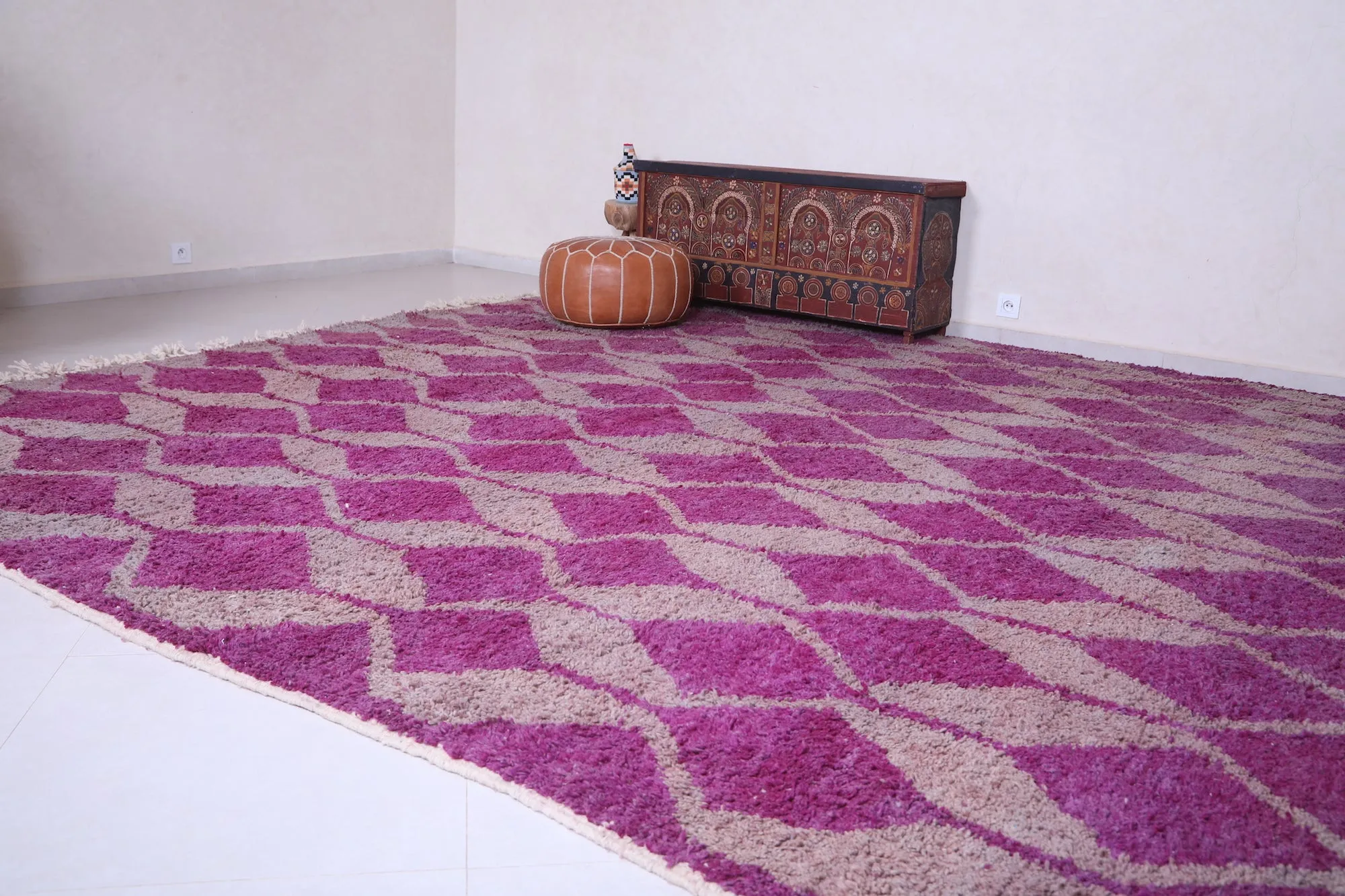 Custom Moroccan rug - Wool handmade carpet