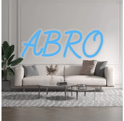 Custom text: ABRO
