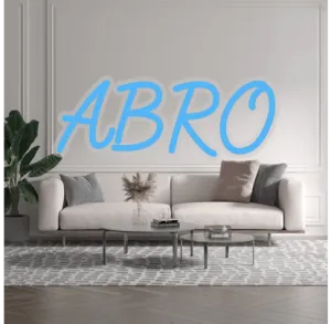 Custom text: ABRO