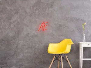 Custom text: AE